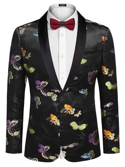 Luxury Floral Embroidered Blazer (US Only) Blazer coofandy Butterfly S 