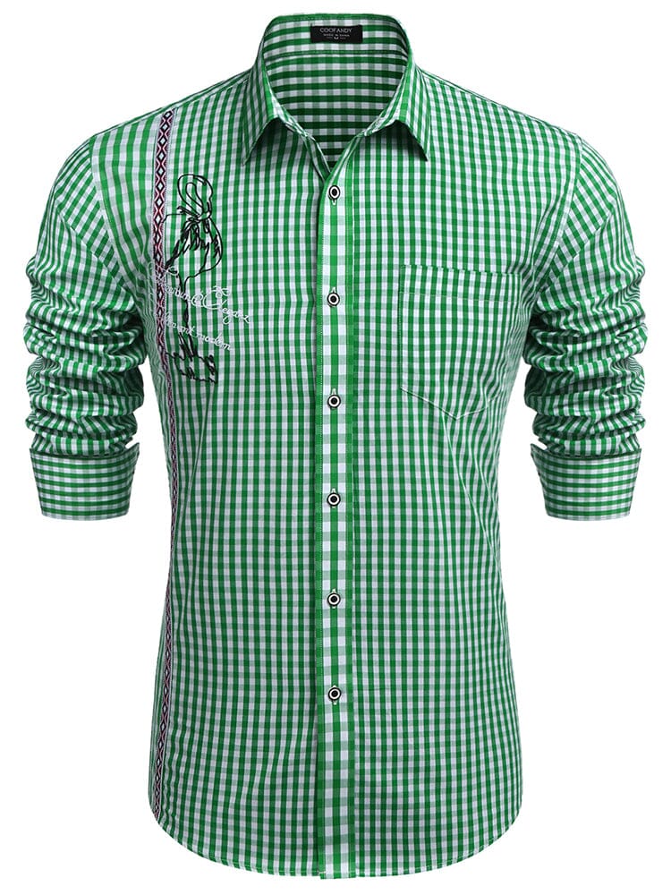 Casual Elegant Chequered Shirt Shirts coofandy PAT6 S 