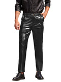 Stylish Metallic Shiny Pants Pants coofandy 