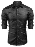 Luxury Dress Shirt (US Only) Shirts coofandy black S 