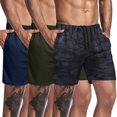 3-Pack Workout Shorts with Pocket (US Only)