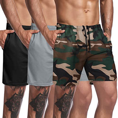 3-Pack Workout Shorts with Pocket (US Only)