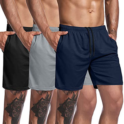 3-Pack Workout Shorts with Pocket (US Only)