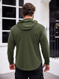 Workout Muscle Fit Cotton Blend Hoodie (US Only) Hoodies Coofandy&