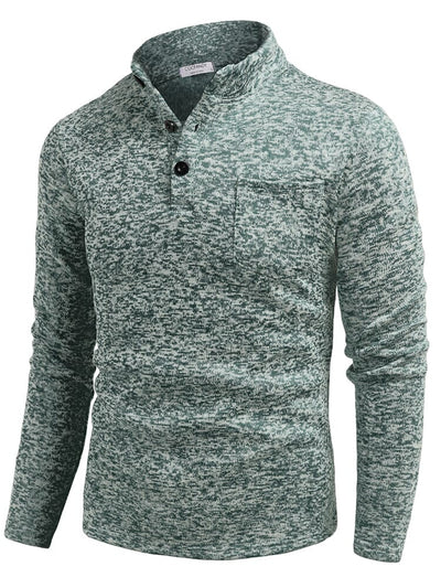 Thermal Fleece Henley Sweatshirt Shirts coofandy 