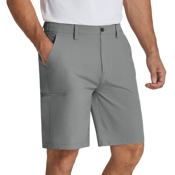 Casual Quick Dry Cargo Shorts (US Only) Shorts coofandy Light Grey S 