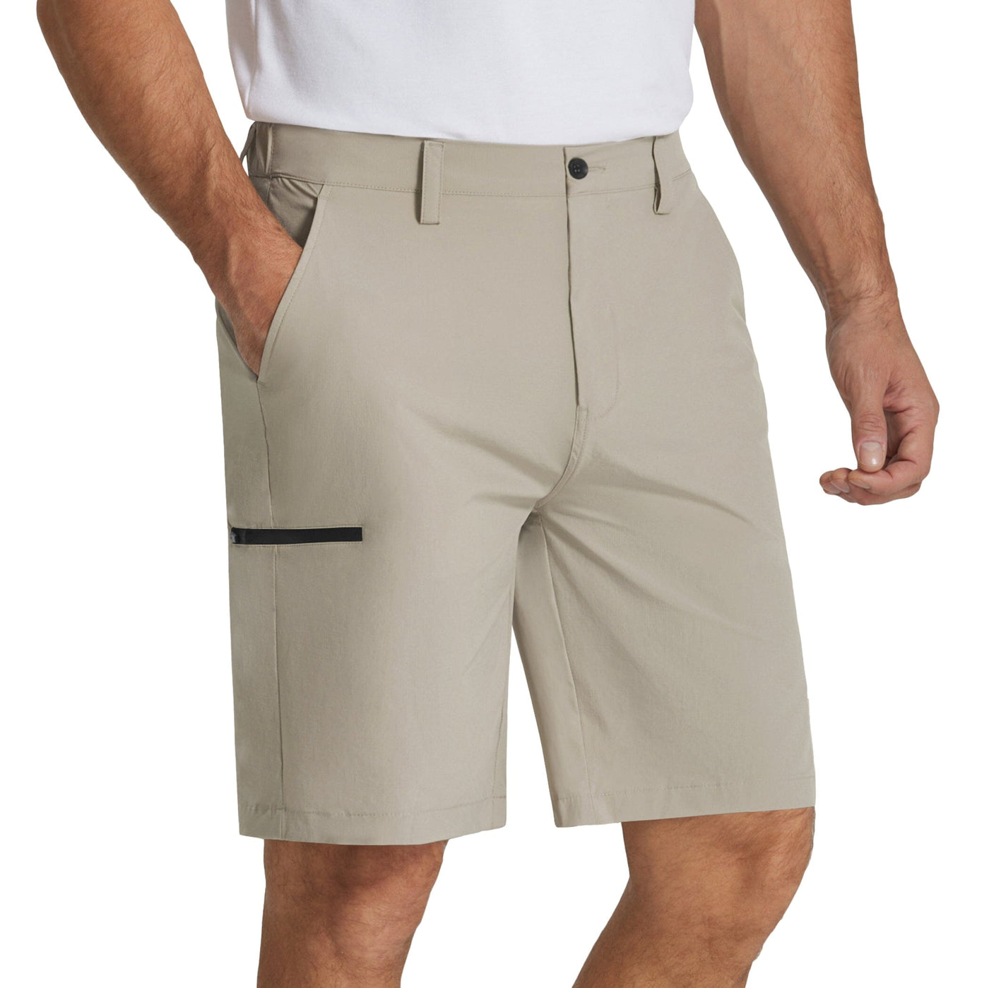 Casual Quick Dry Cargo Shorts (US Only) Shorts coofandy Moon Grey S 