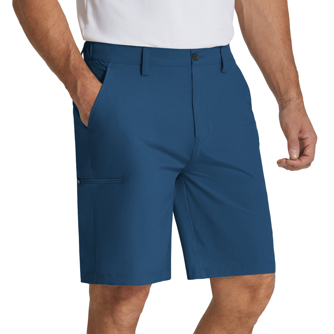 Casual Quick Dry Cargo Shorts (US Only) Shorts coofandy Blue S 