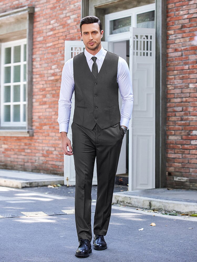 Wedding Formal Prom 3 Piece Slim Fit Tuxedo Suit Set (US Only) Suit Set Coofandy 