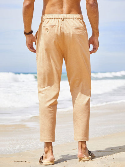 Classic Breathable Linen Pants (US Only) Pants coofandy 