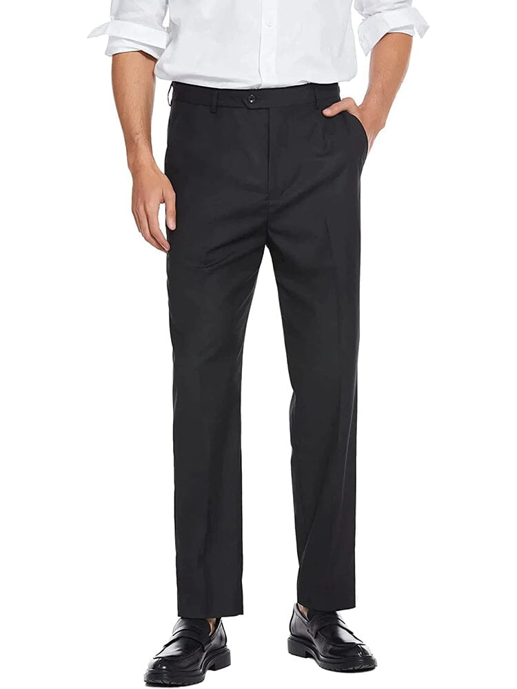 Classic Fit Flat Front Straight Pants (US Only) Pants COOFANDY Store 