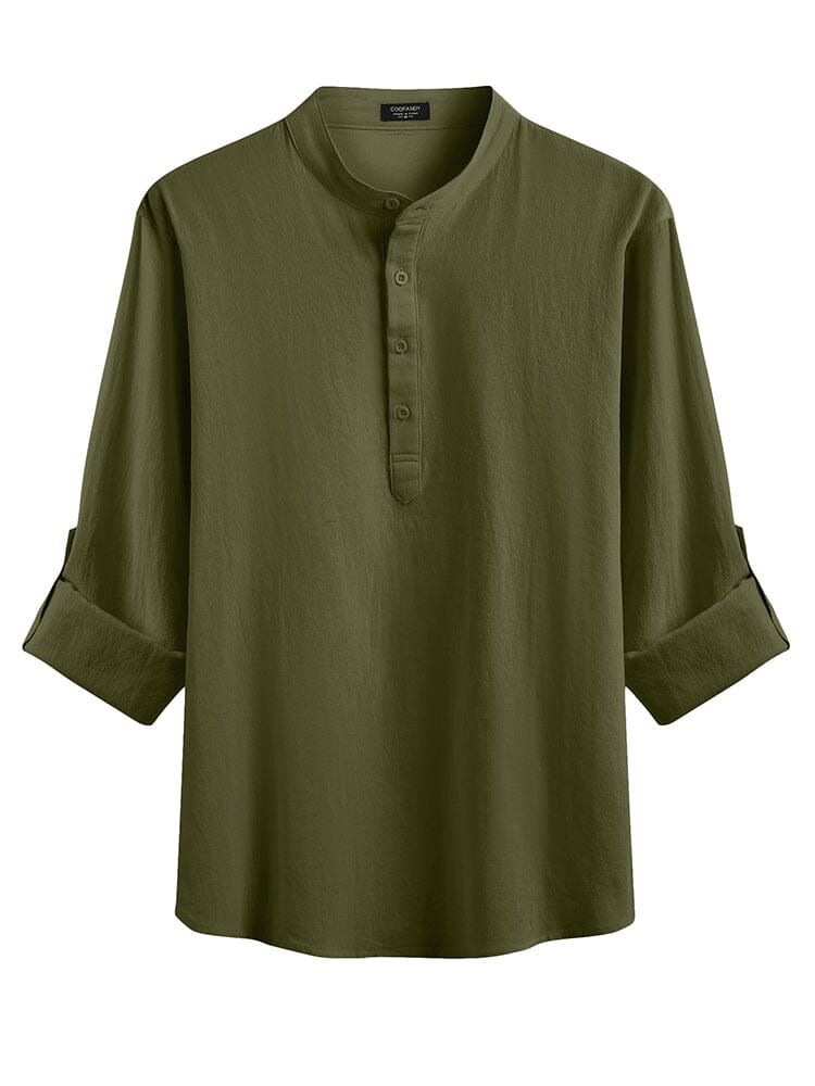 Casual 2 Pieces Henley Shirts Set (US Only) Sets coofandystore 