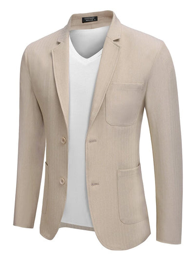 Casual Regular Fit Blazer Jacket (US Only) Blazer coofandy 