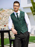 Paisley Vest Tux Set (US Only) Vest coofandy 