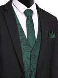 Paisley Vest Tux Set (US Only) Vest coofandy 