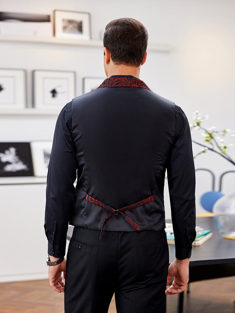 Luxury Floral Tuxedo Vest (US Only) Blazer coofandy 