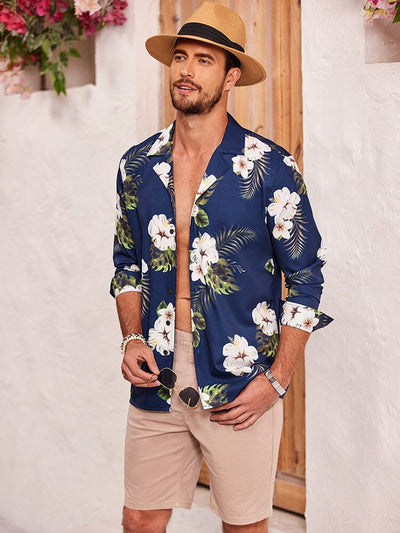 Casual Floral Hawaiian Shirts (US Only) Shirts coofandy 