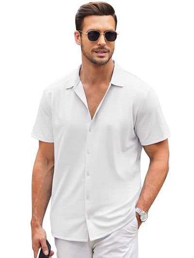 Casual Wrinkle Free Shirt (US Only) Shirts coofandy White S 