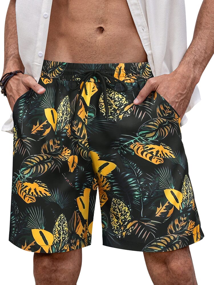 Hawaiian Quick Dry Flower Shorts (US Only) Shorts coofandy PAT4 S 