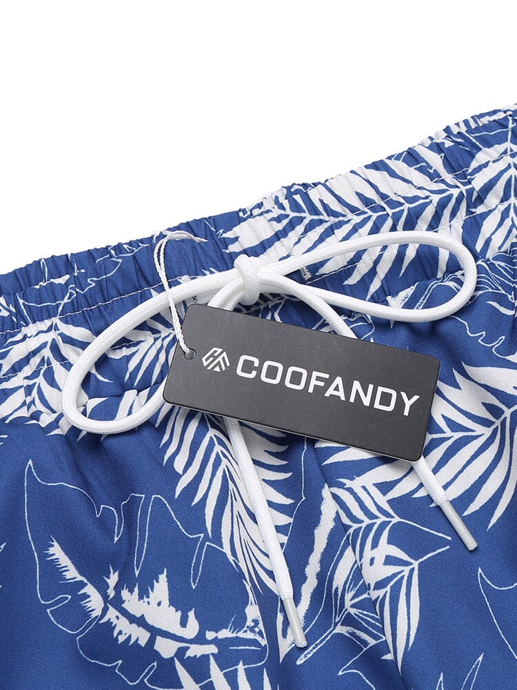 Hawaiian Quick Dry Flower Shorts (US Only) Shorts coofandy 