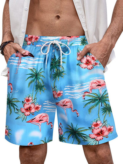 Hawaiian Quick Dry Flower Shorts (US Only) Shorts coofandy PAT6 S 