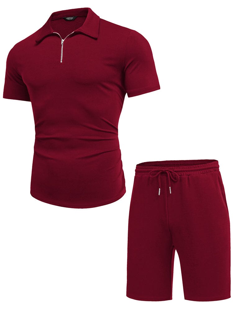 Clasic Casual Polo Shirt Set (US Only) Sets coofandy 
