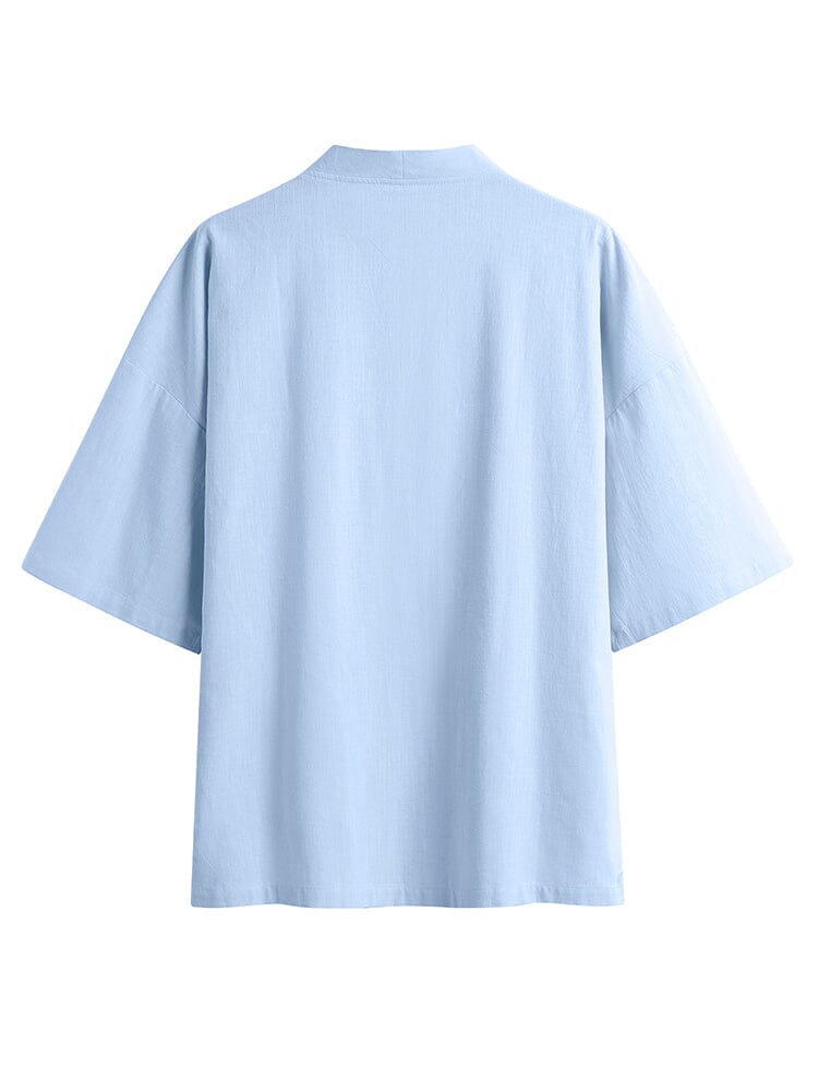 Cotton Linen Kimono Shirt (US Only) Shirts coofandy 