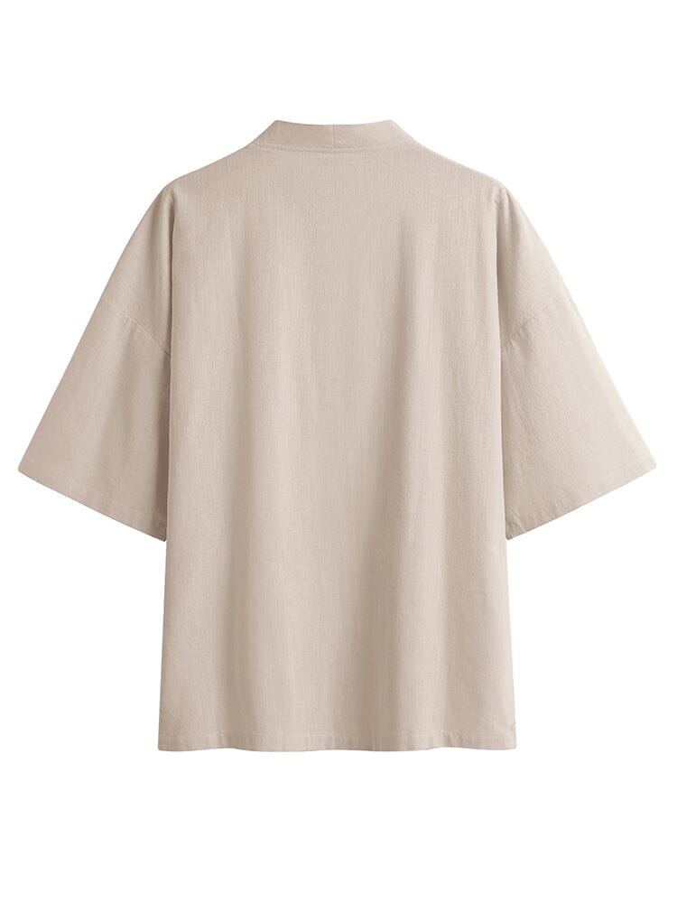 Cotton Linen Kimono Shirt (US Only) Shirts coofandy 