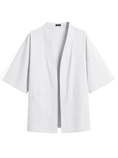 Cotton Linen Kimono Shirt (US Only) Shirts coofandy 