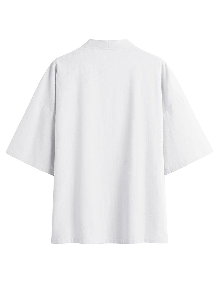 Cotton Linen Kimono Shirt - Breathable & Lightweight | Stylish Daily ...