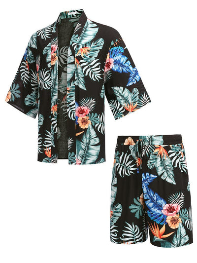 Casual Hawaiian Shirt Set (US Only) Beach Sets coofandy 