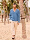 Casual Comfort V-Neck Beach Tops (US Only) Shirts coofandy 