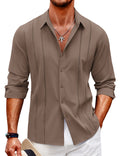 Camicia casual a maniche lunghe con bottoni (solo USA) 