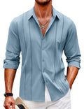 Camicia casual a maniche lunghe con bottoni (solo USA) 