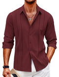 Camicia casual a maniche lunghe con bottoni (solo USA) 