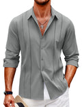 Camicia casual a maniche lunghe con bottoni (solo USA) 