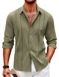 Camicia casual a maniche lunghe con bottoni (solo USA) 
