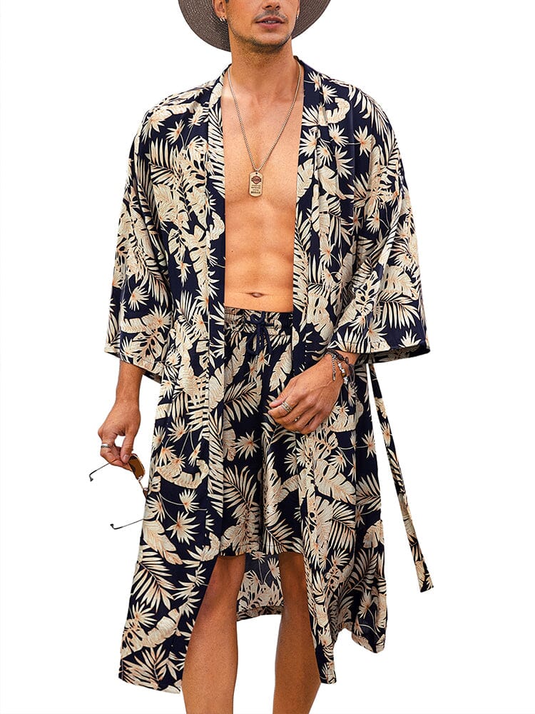 Lightweight Long Beach Shirt Sets (US Only) Beach Sets coofandy PAT5 S 