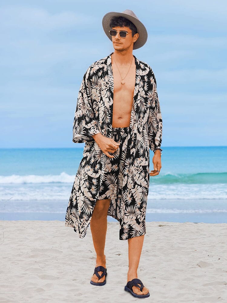Lightweight Long Beach Shirt Sets (US Only) Beach Sets coofandy 