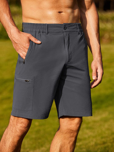 Quick Dry Cargo Shorts (US Only) Shorts coofandy Dark Grey S 