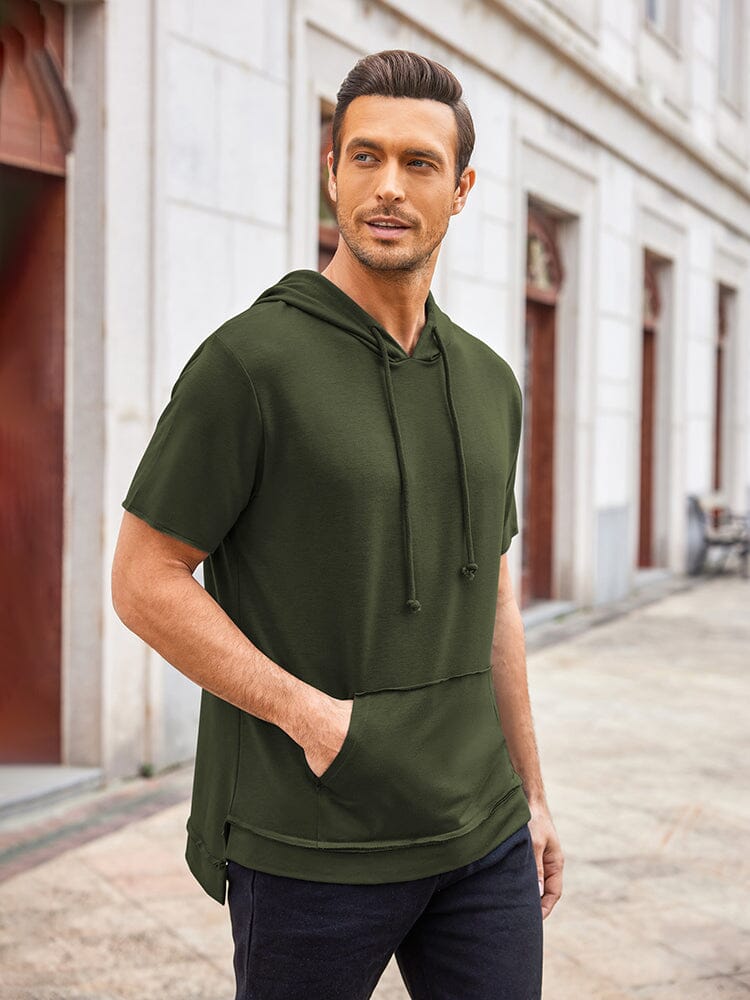 Casual Lightweight Athletic Hoodie (US Only) Hoodies coofandy Army Green S 