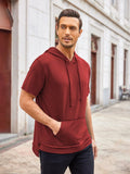 Casual Lightweight Athletic Hoodie (US Only) Hoodies coofandy Wine Red S 