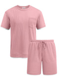 Athletic Gym Short Sleeve Sport Set (Us Only) Sports Set Coofandy&