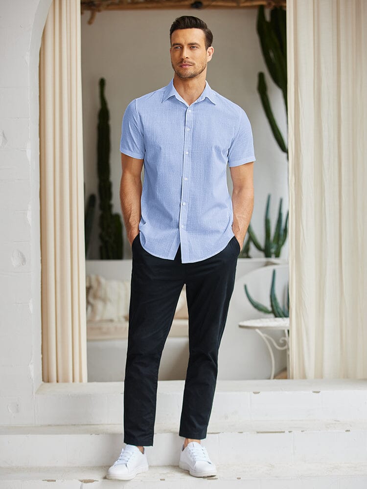 Classic Pure Cotton Button Up Shirt (US Only) Shirts coofandy 