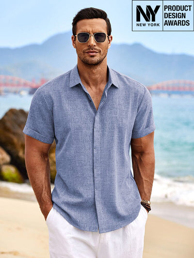 Casual Linen Skin-friendly Shirts (US Only)