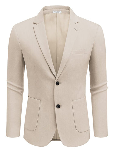 Casual Knitted Blazer Suit Jacket (US Only) Blazer coofandy Apricot S 