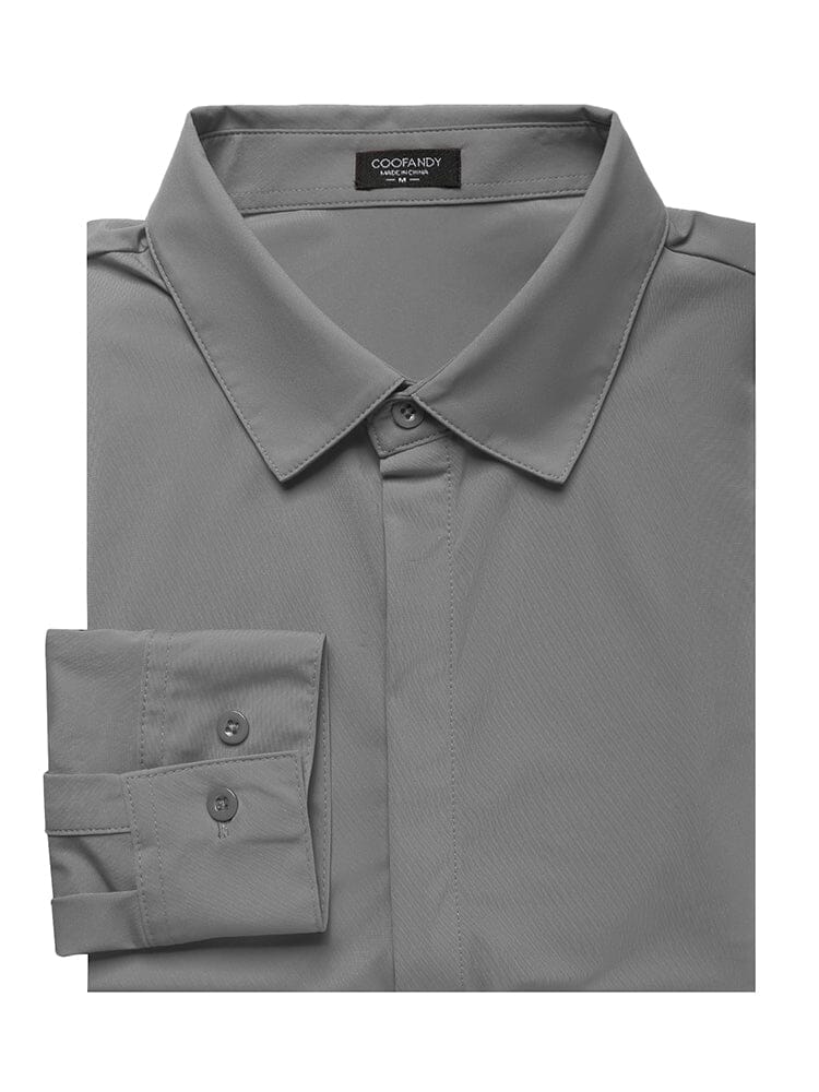 Solid Stretch Business Shirt (US Only) Shirts coofandy 