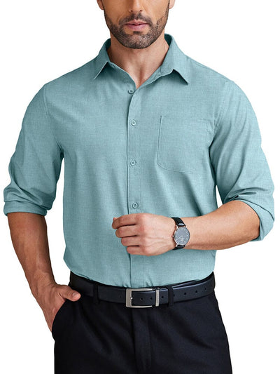 Wrinkle Free Business Shirt (US Only) Shirts coofandy Green S 