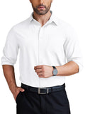 Wrinkle Free Business Shirt (US Only) Shirts coofandy White S 