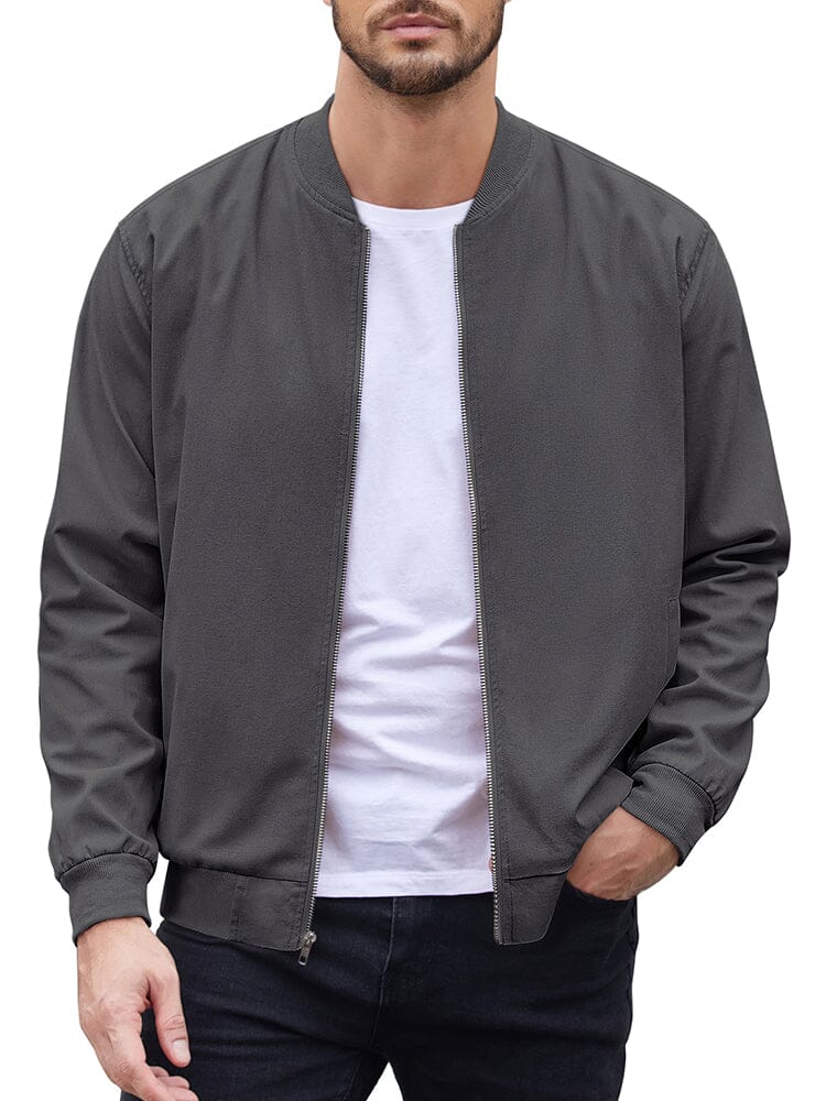 Casual Lightweight Bomber Jacket (US Only) Jackets coofandy 